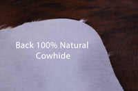 Thumbnail for Tricolor Natural Cowhide Rug - Large 6'7