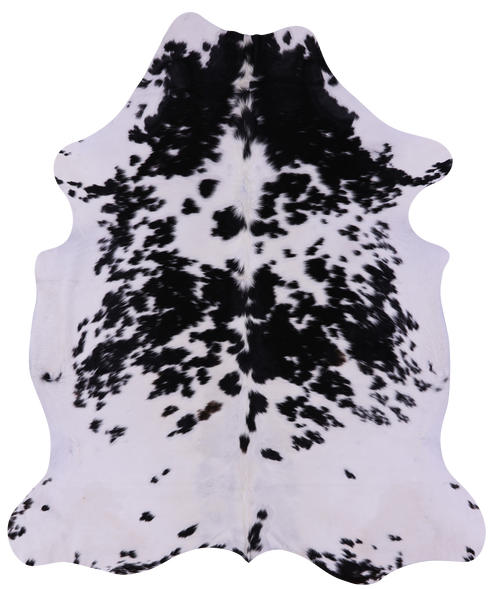 Black Salt & Pepper Natural Cowhide Rug - X-Large 7'0