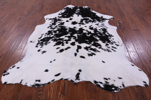 Black Salt & Pepper Natural Cowhide Rug - X-Large 7'0