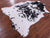 Salt & Pepper Natural Cowhide Rug - X-Large 7'0"H x 6'2"W