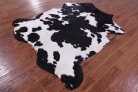 Thumbnail for Black & White Natural Cowhide Rug - X-Large 7'2