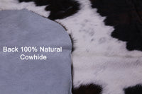 Thumbnail for Tricolor Natural Cowhide Rug - XLarge 7' 6