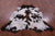 Salt & Pepper Natural Cowhide Rug - XLarge 7' 0"H x 6' 8"W