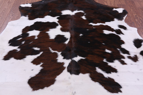 Tricolor Natural Cowhide Rug - Medium 6' 0