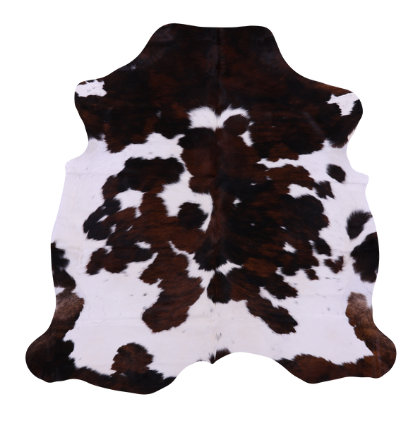 Tricolor Natural Cowhide Rug - Medium 6' 0"H x 6' 0"W