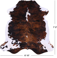 Thumbnail for Brindle Natural Cowhide Rug - X-Large 7'0