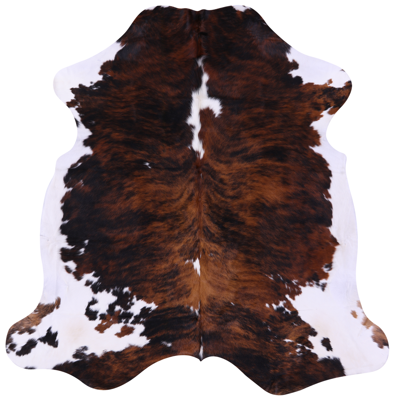 Brindle Natural Cowhide Rug - X-Large 7'0"H x 6'10"W