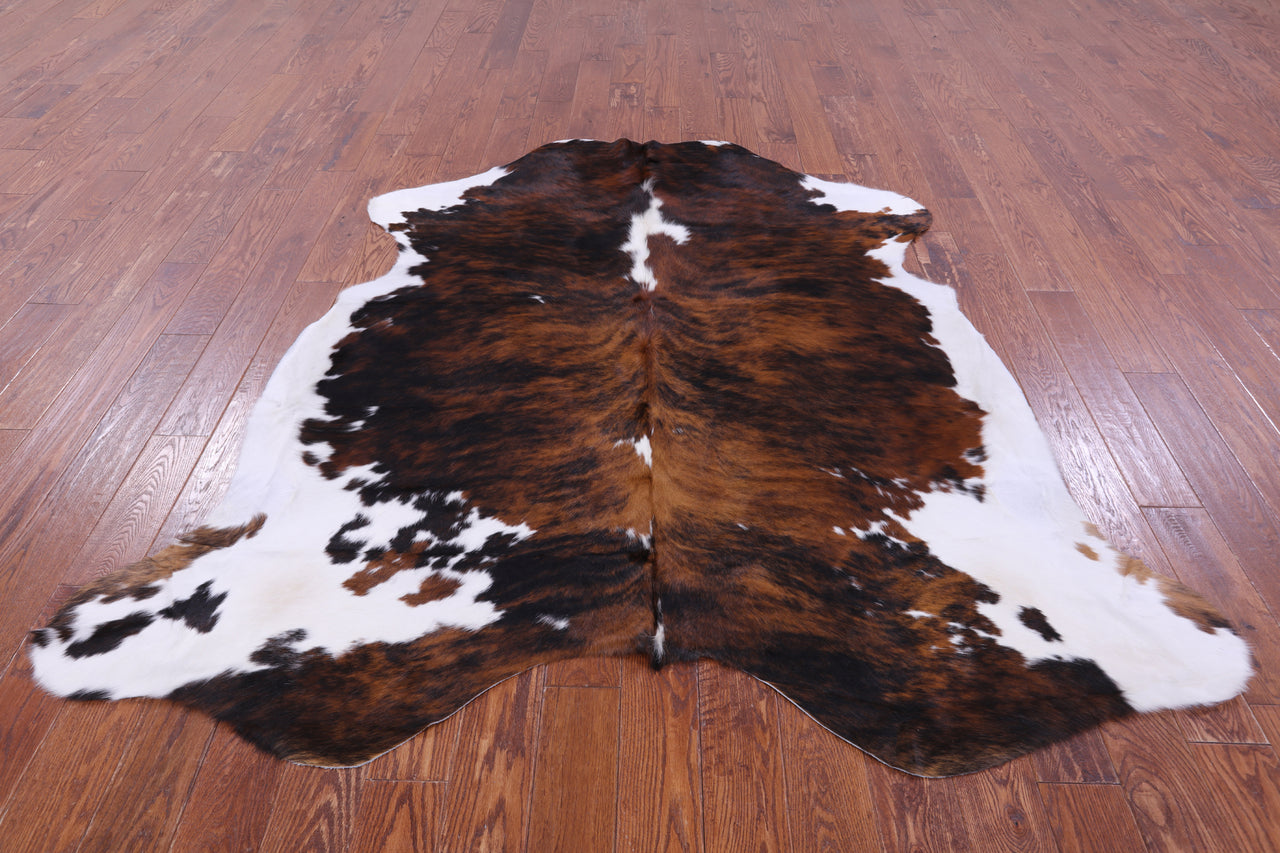 Brindle Natural Cowhide Rug - X-Large 7'0"H x 6'10"W