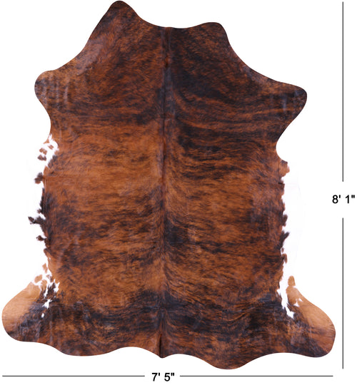 Brindle Natural Cowhide Rug - XX-Large 8'1