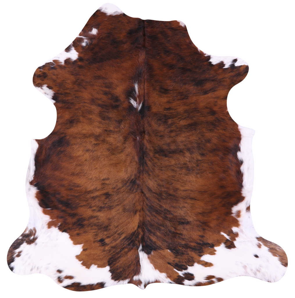 Brindle Natural Cowhide Rug - Large 6'7"H x 6'4"W