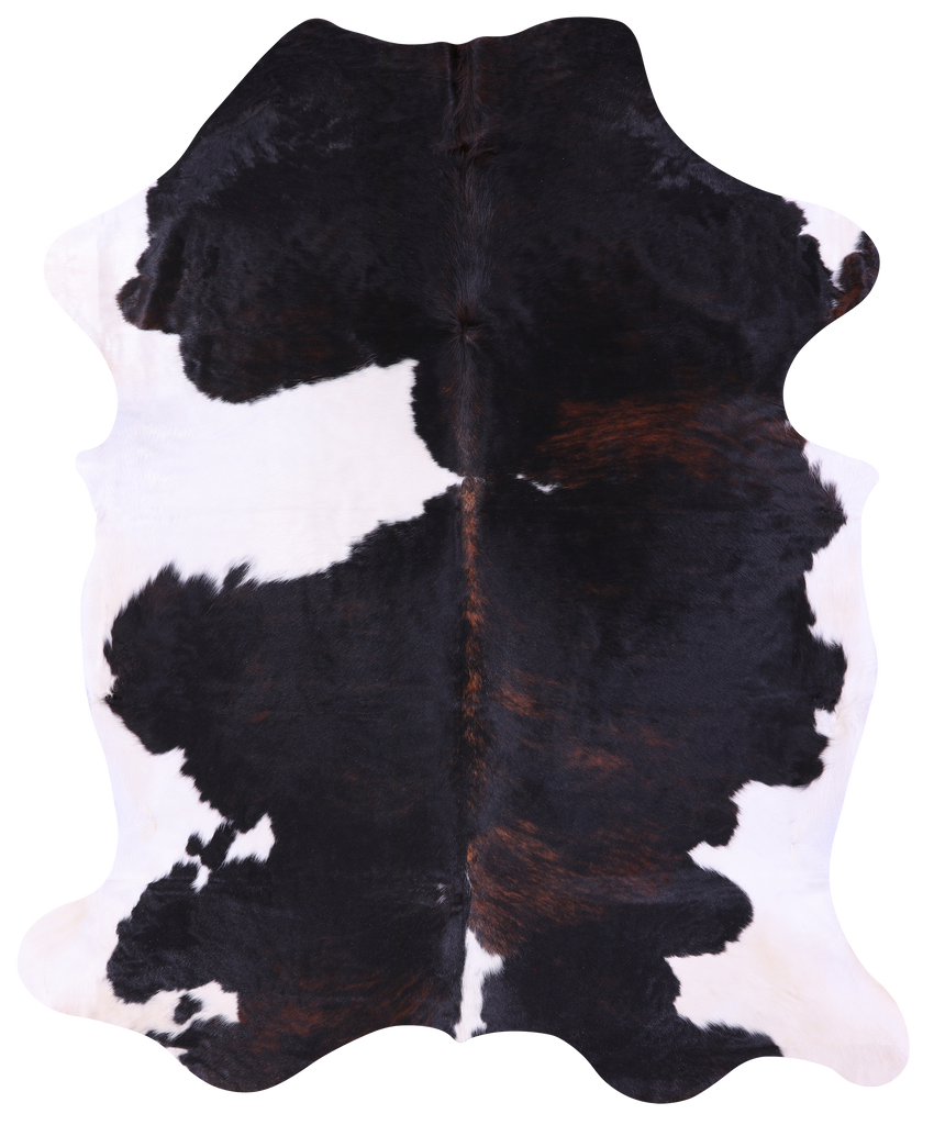 Tricolor Natural Cowhide Rug - X-Large 7'6"H x 6'3"W