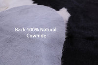 Thumbnail for Tricolor Natural Cowhide Rug - X-Large 7'6