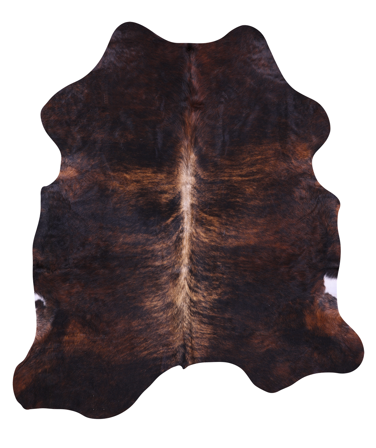 Brindle Natural Cowhide Rug - Large 6' 6"H x 5' 10"W