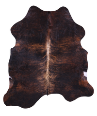 Thumbnail for Brindle Natural Cowhide Rug - Large 6' 6