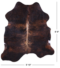 Thumbnail for Brindle Natural Cowhide Rug - Large 6' 6