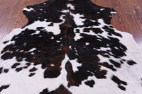 Thumbnail for Tricolor Natural Cowhide Rug - Large 6'4