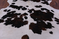 Thumbnail for Tricolor Natural Cowhide Rug - Large 6'7