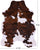 Tricolor Natural Cowhide Rug - Large 6'6"H x 4'10"W