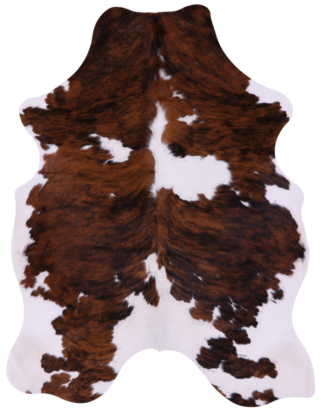 Tricolor Natural Cowhide Rug - Large 6'6"H x 4'10"W