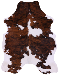 Thumbnail for Tricolor Natural Cowhide Rug - Large 6'6