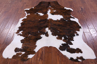 Thumbnail for Tricolor Natural Cowhide Rug - Large 6'6