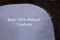 Thumbnail for Tricolor Natural Cowhide Rug - Large 6'6