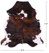 Thumbnail for Tricolor Natural Cowhide Rug - XLarge 7' 0