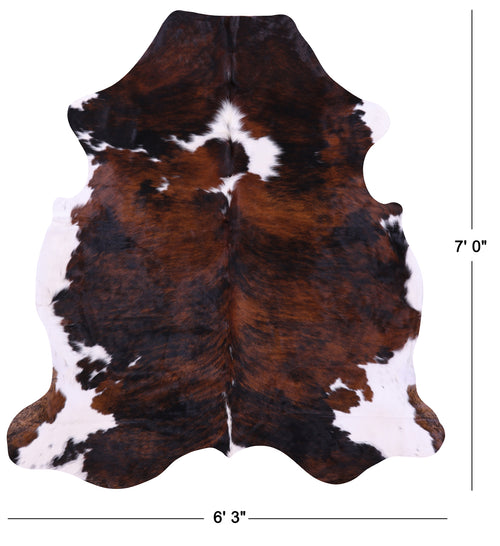 Tricolor Natural Cowhide Rug - X-Large 7' 0