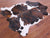 Brindle Tricolor Natural Cowhide Rug - Large 6'4"H x 5'2"W