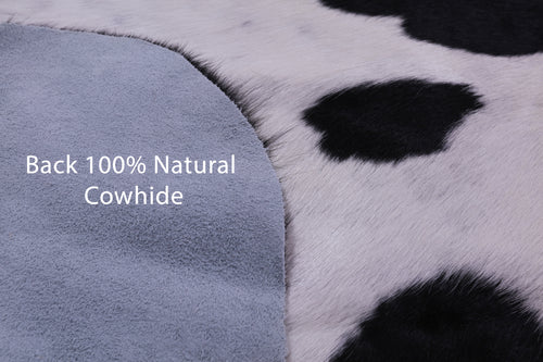 Black & White Natural Cowhide Rug - Medium 6'0