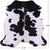 Black & White Natural Cowhide Rug - Medium 6'0"H x 5'11W