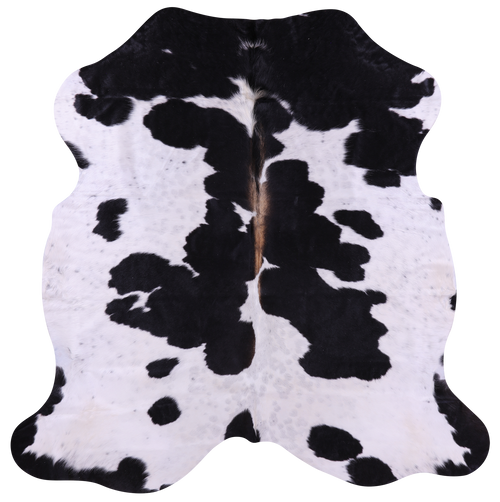 Black & White Natural Cowhide Rug - Medium 6'0