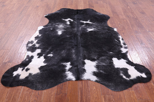 Black & White Natural Cowhide Rug - Large 6'8
