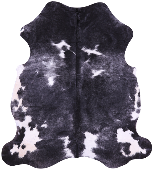 Black & White Natural Cowhide Rug - Large 6'8