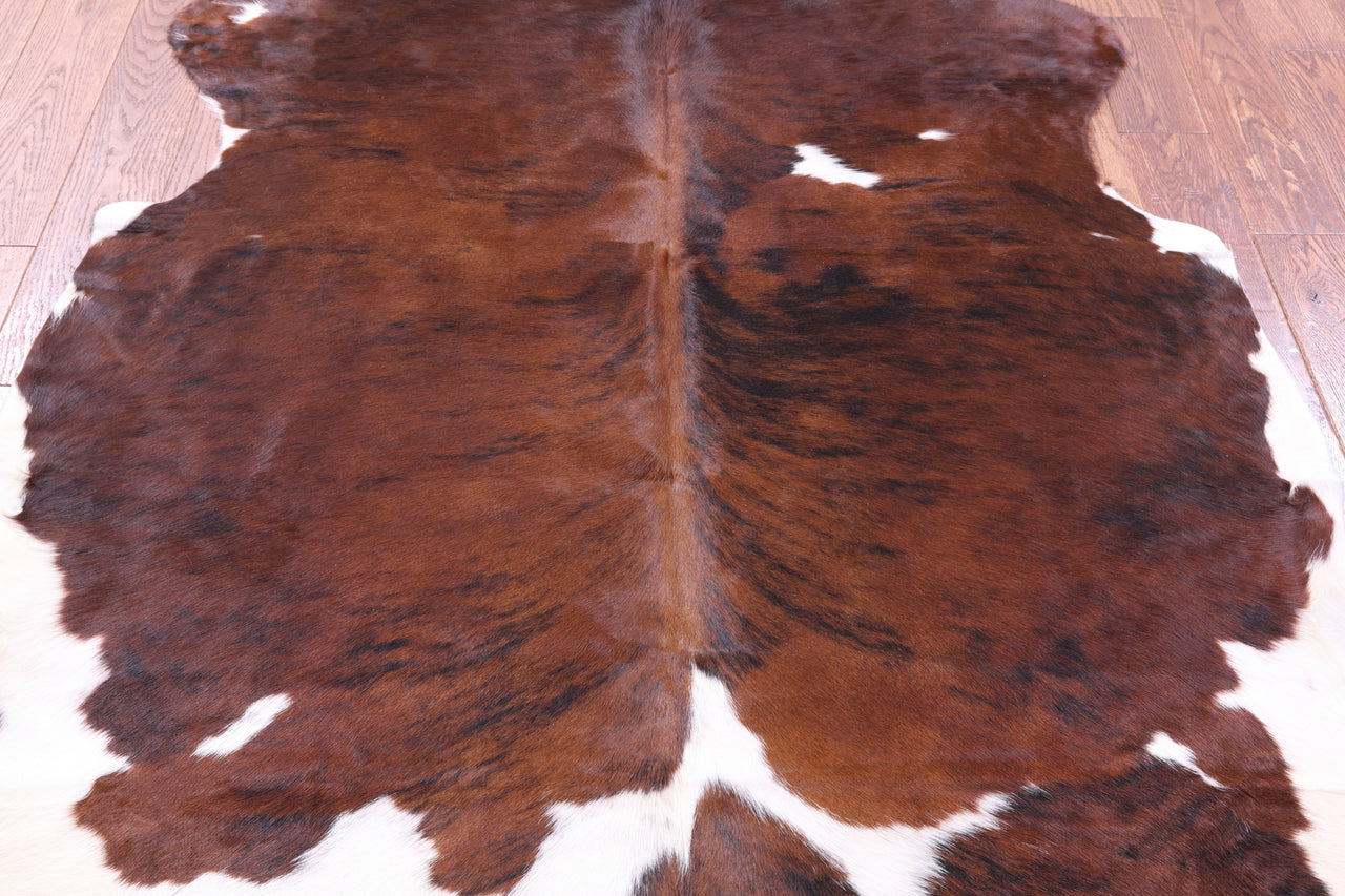 Brindle Natural Cowhide Rug - Medium 6'2"H x 5'6"W