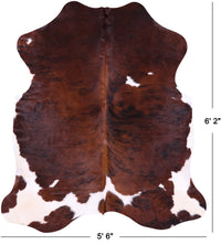 Thumbnail for Brindle Natural Cowhide Rug - Medium 6'2