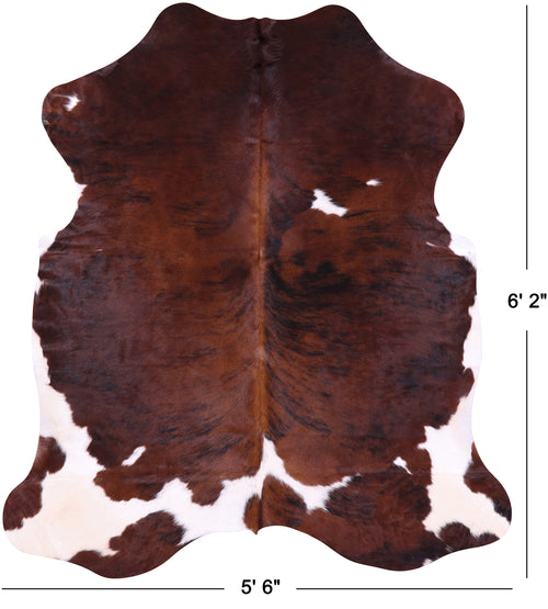 Brindle Natural Cowhide Rug - Medium 6'2
