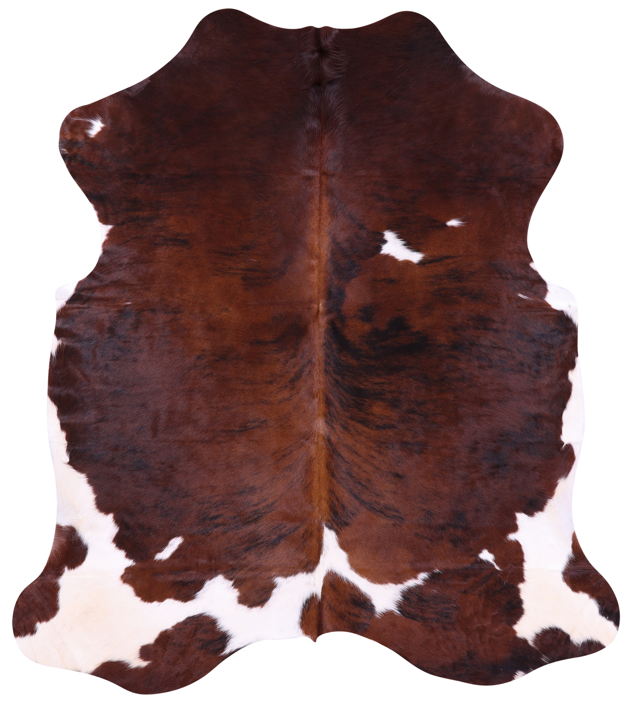 Brindle Natural Cowhide Rug - Medium 6'2"H x 5'6"W