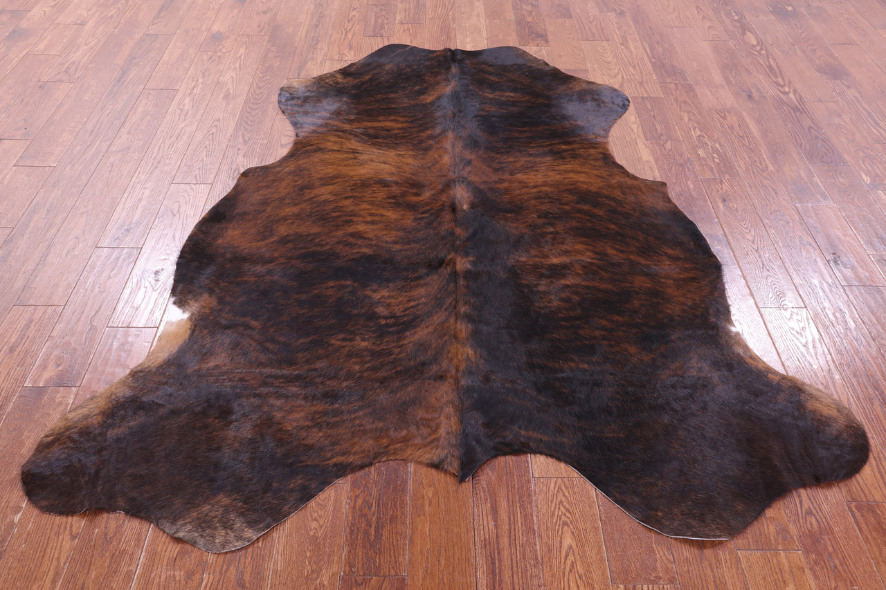 Brindle Natural Cowhide Rug - Large 6'8"H x 5'11"W