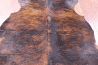 Thumbnail for Brindle Natural Cowhide Rug - Large 6'8