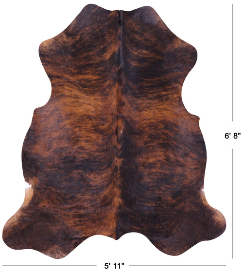 Brindle Natural Cowhide Rug - Large 6'8