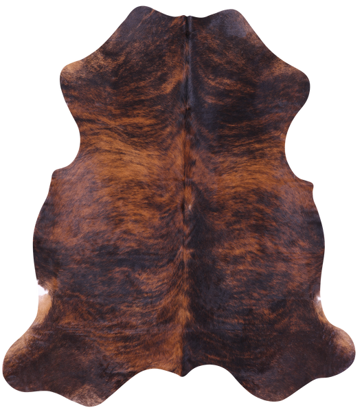 Brindle Natural Cowhide Rug - Large 6'8"H x 5'11"W