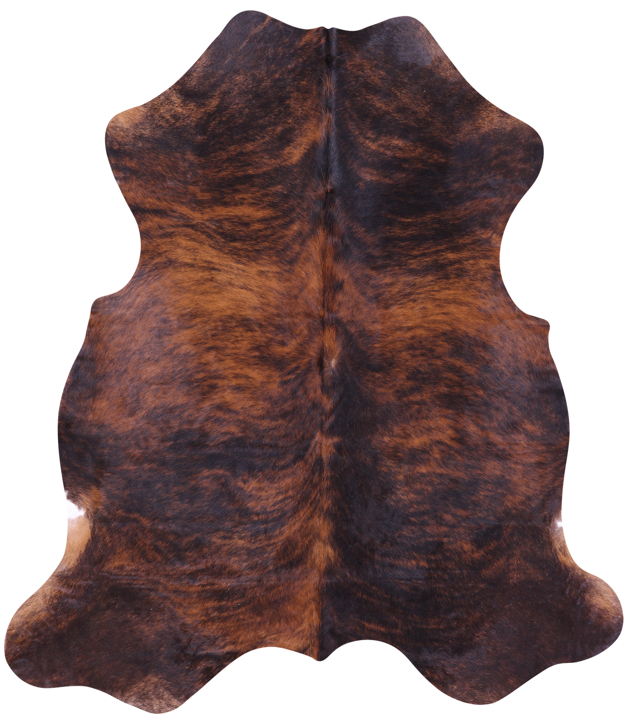 Brindle Natural Cowhide Rug - Large 6'8"H x 5'11"W