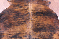 Thumbnail for Brindle Natural Brown Cowhide Rug