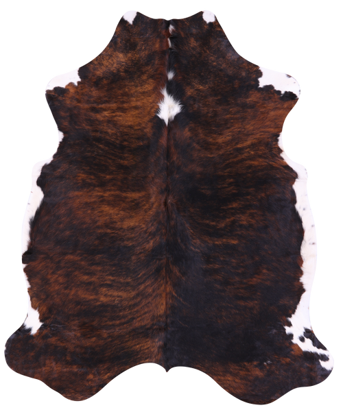 Dark Brindle Natural Cowhide Rug - X-Large 7'0