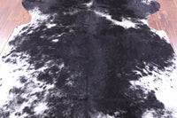 Thumbnail for Salt & Pepper Black & White Natural Cowhide Rug - XLarge 7' 5