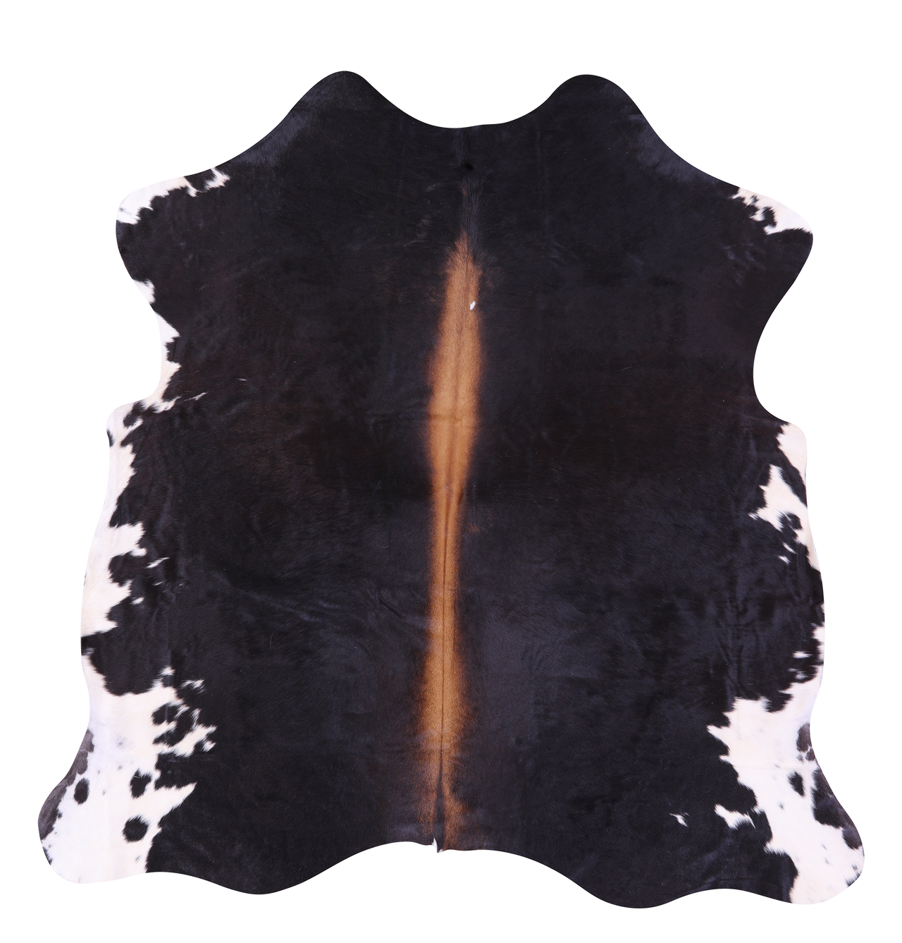 Brown Natural Cowhide Rug - Large 6' 4"H x 6' 3"W