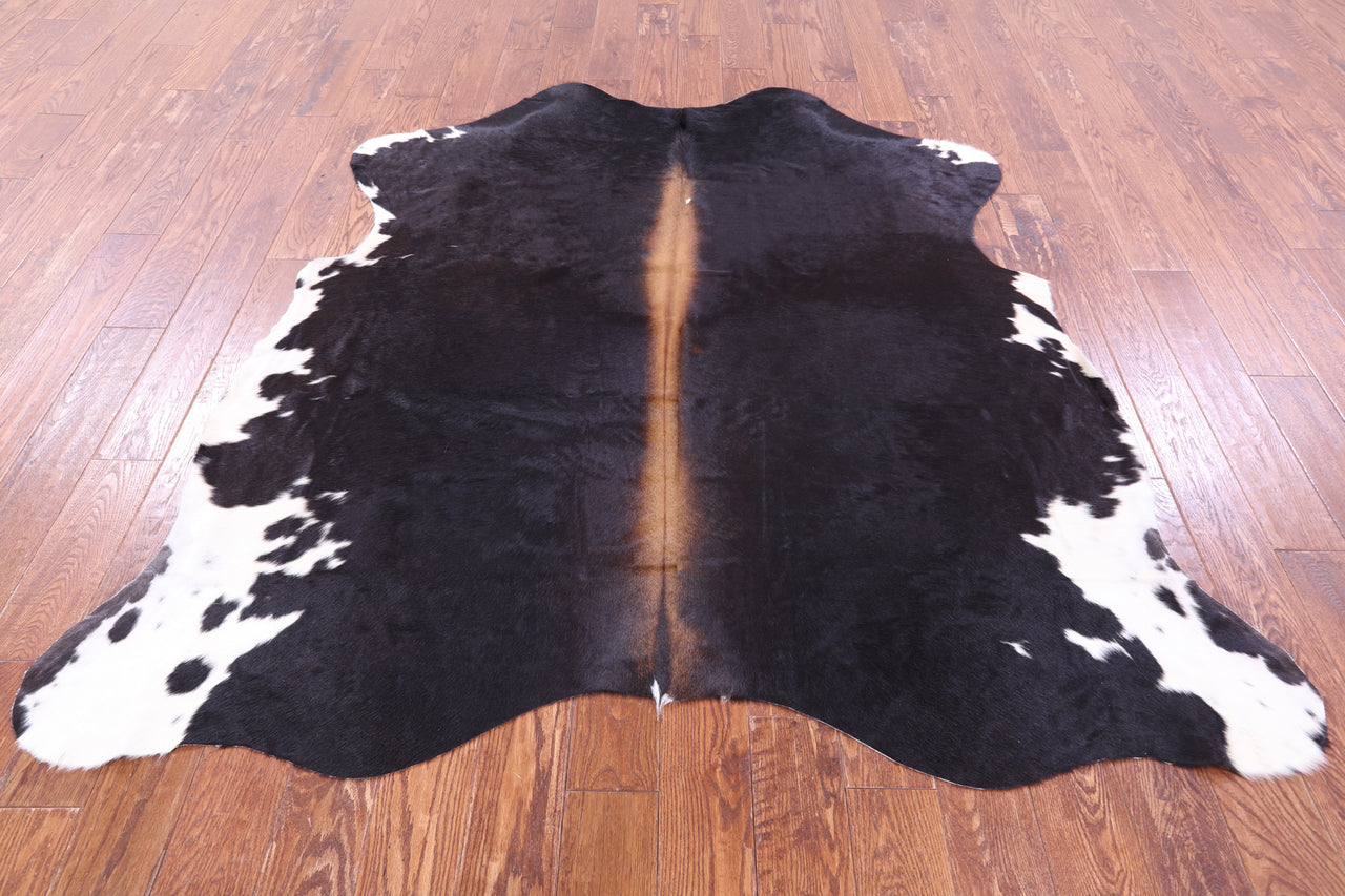 Brown Natural Cowhide Rug - Large 6' 4"H x 6' 3"W