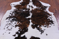 Thumbnail for Tricolor Natural Cowhide Rug - XLarge 7' 0