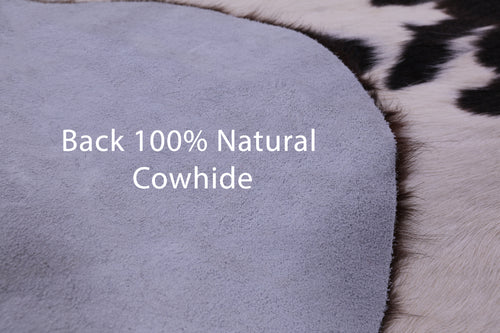 Brown & White Natural Cowhide Rug - Medium 6'0